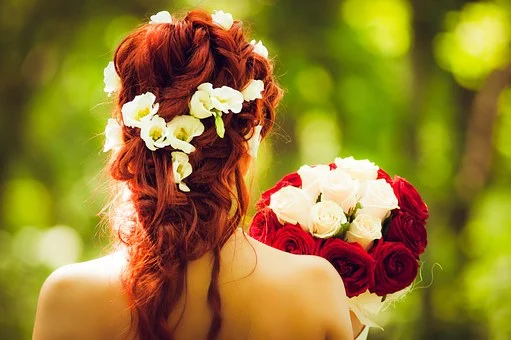 accessoires de mariage pour cheveux blonds